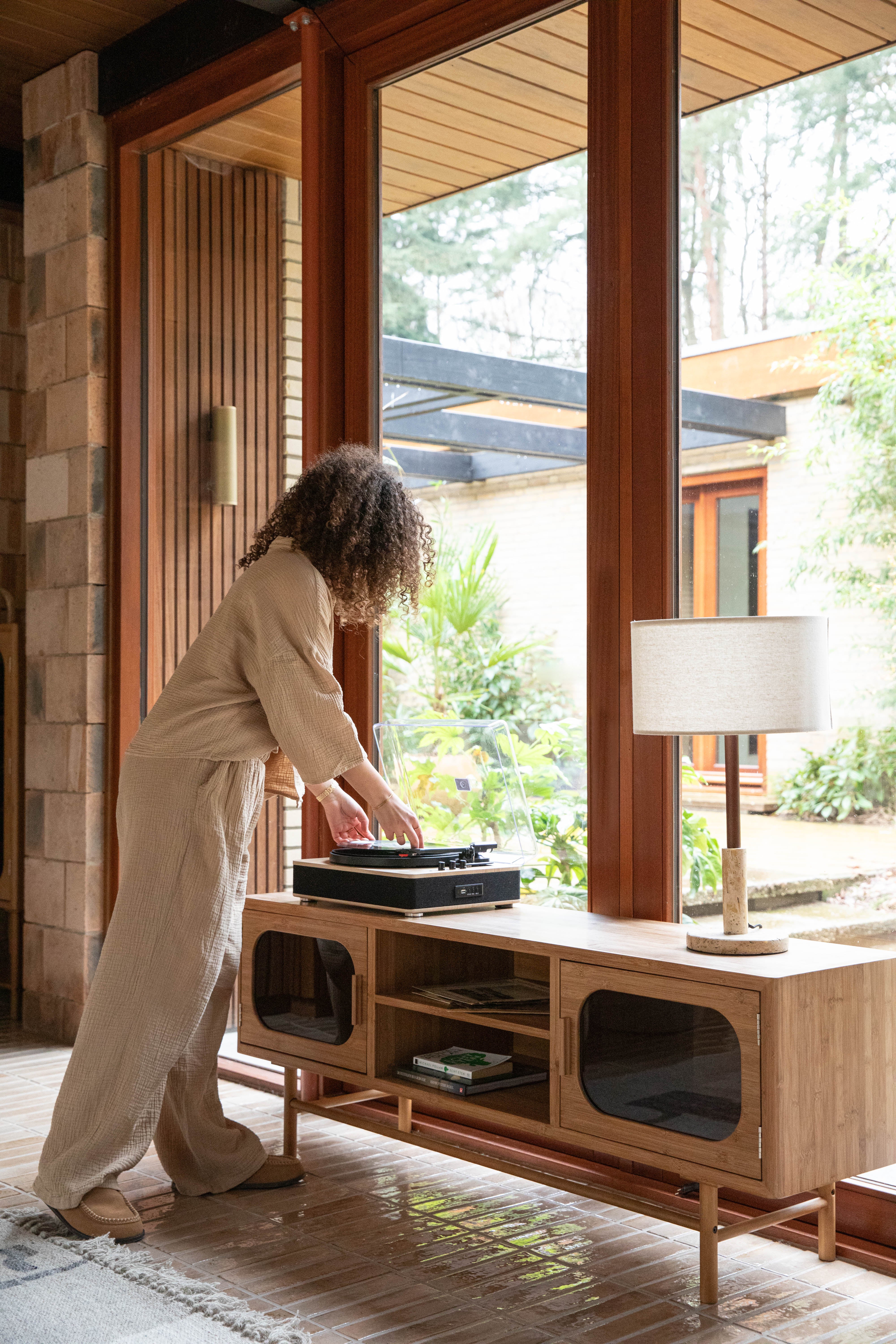 Dutchbone Caroun Natural Bamboo TV Unit